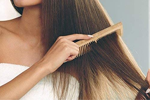 Wooden Comb For Women & Men I Neem Wood Comb For Hair Growth I Anti Dandruff I Hairfall (Pack of 3)