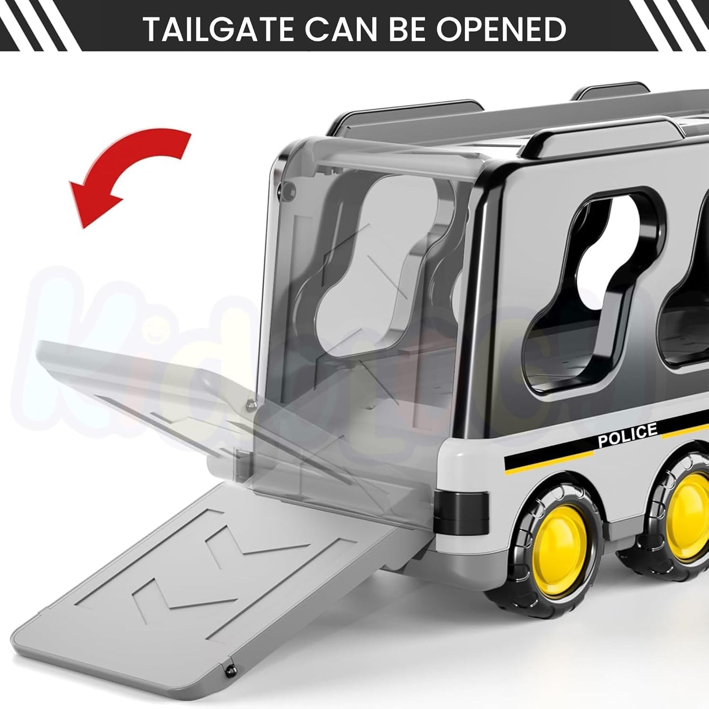 5 in 1 Police Trucks Boy Toys for 3-5 Year Old Toddlers - Toys for 3 4 5 6 7 Years Old Transport Vehicle Carrier Truck Sets Kids Boys & Girls