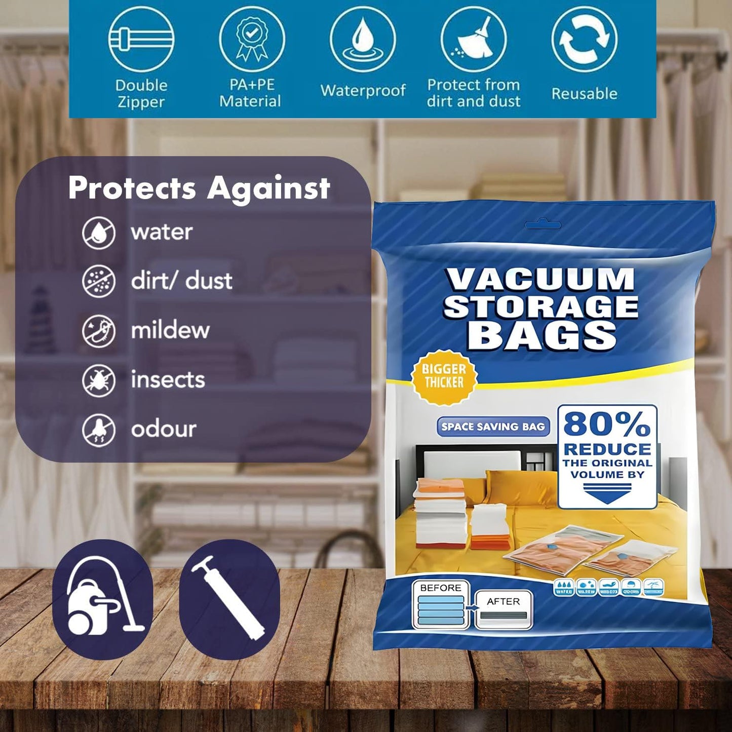 Vacuum Bags, Clothes Storage Bag, Vacuum Bags for Clothes, Cloth Storage Bag, Storage Bags for Clothes