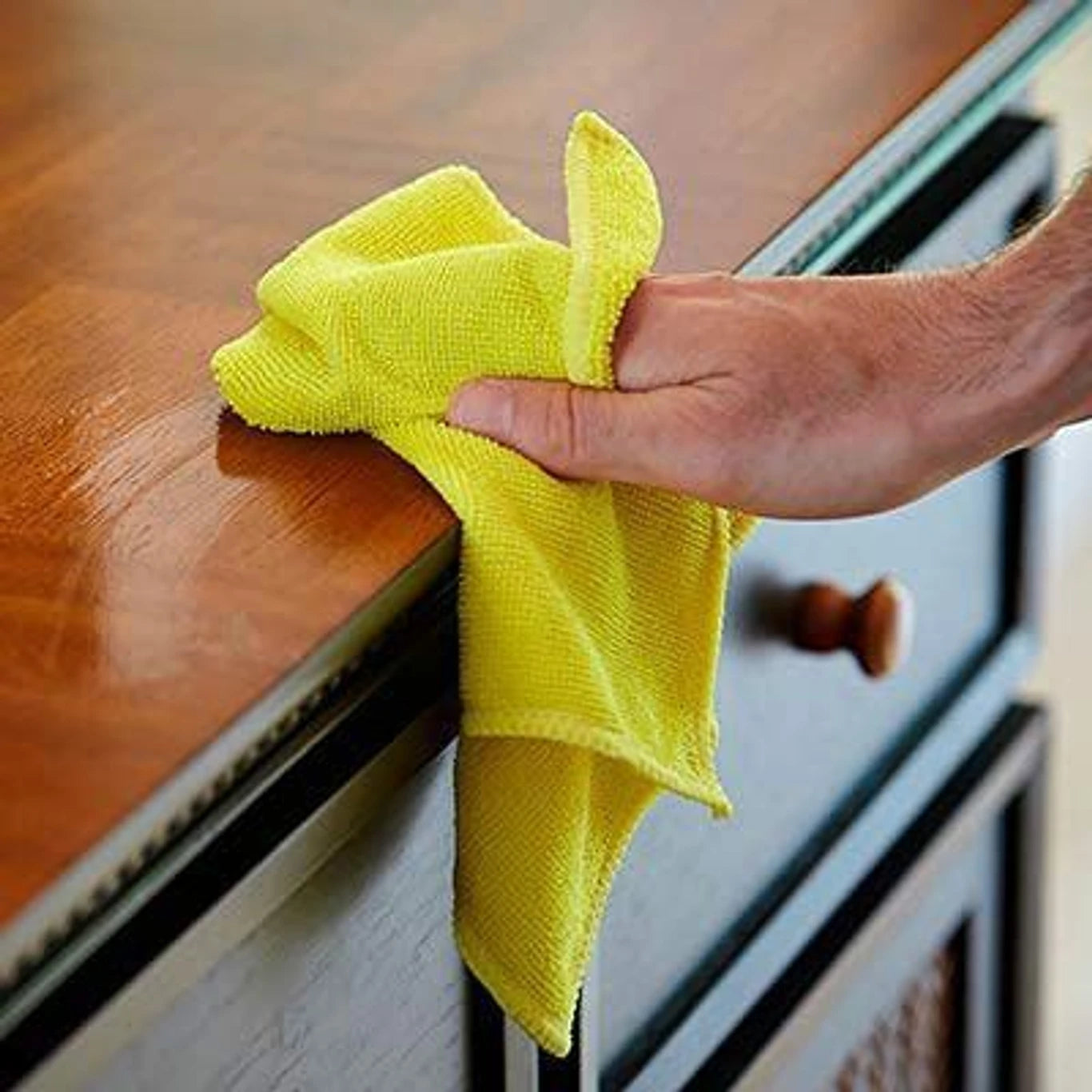 Cotton Microfiber Kitchen Towels – Pack of 6, 40x40 cm – Multicolor, Super Absorbent & Quick-Dry – Ideal for Wash Basin, Kitchen, Bathroom & More