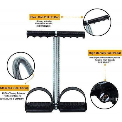 Pack of 3 - Tummy trimmer with toning tube and Counter hand gripper