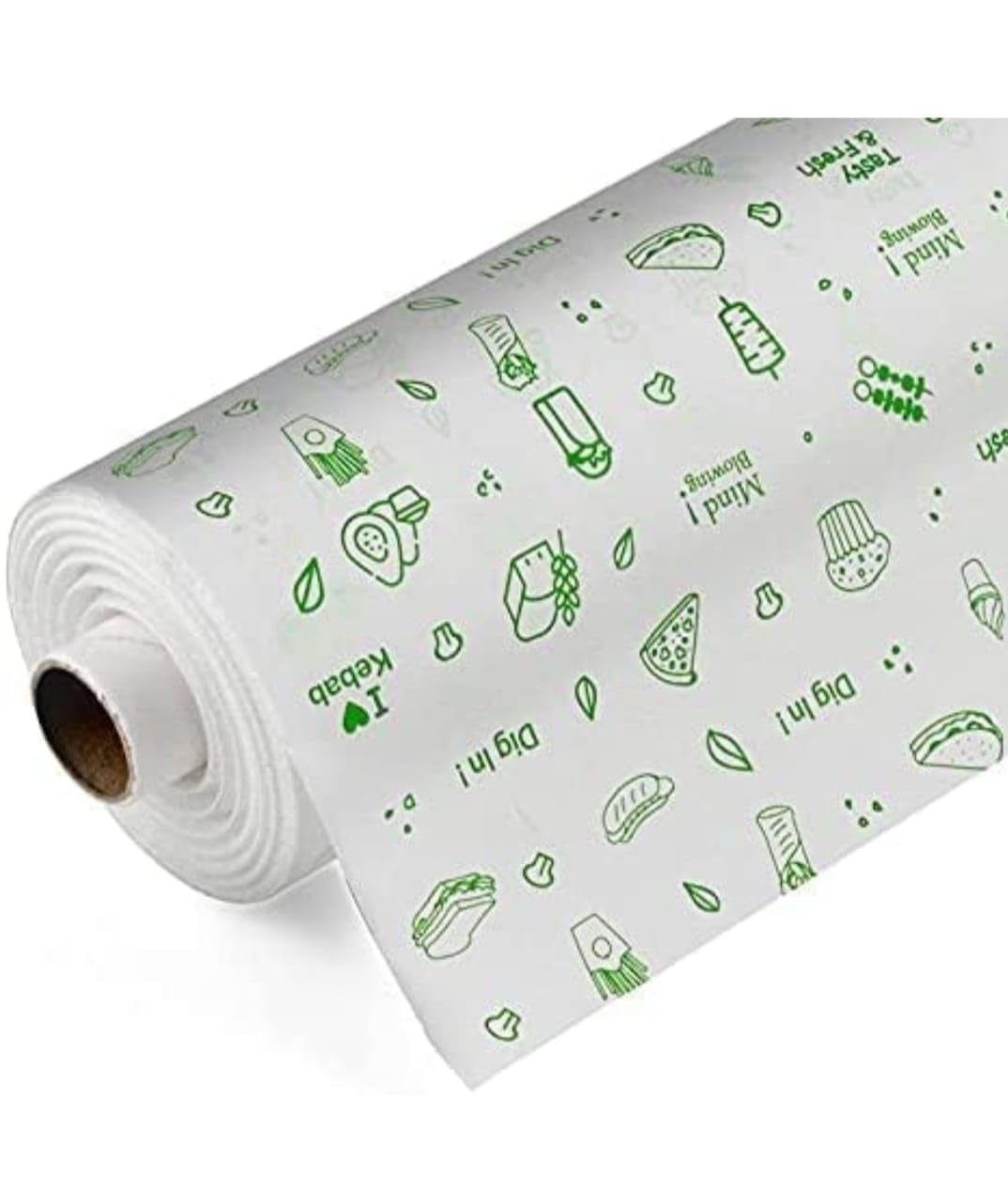 (BOGO) Food Wrapping Paper Roll - 25 + 25 Mtr Free,Non-Stick, Oil Proof Butter Paper Roll, Reheatable Foil Paper for Food Wrap, Paper Foil for Chapati, Roti Wrap & More, Wrapping Paper for Food, Parchment Paper