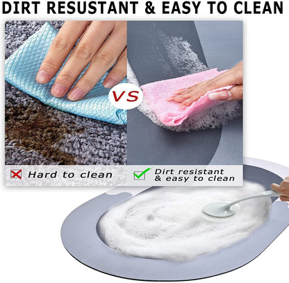 Doormat Super Absorbent Bathmat Quick Drying & Water Absorbing Bathroom Carpet Cushion Mat For Home, Kitchen, Office. Size(60x40 CM) Weight(370 GM) (Pack Of 2)