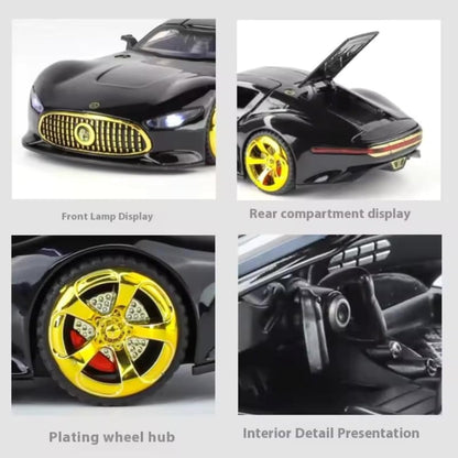 Mercedes Benz Gran Turismo SUV Car 1:32 Scale Model Car Exclusive Alloy Metal Pull Back Die-cast Diecast Metal Pullback Toy Openable Doors & Light Music Best Gifts Kids【Colors as Per Stock 】