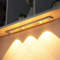 Under Cabinet Lights LED Motion Sensor Indoor, USB Rechargeable ,3 Light Modes Stepless Dimming Hill Light, 6500K Night Light for Closet Cabinet Kitchen Wardrobe (15.74in/40cm)