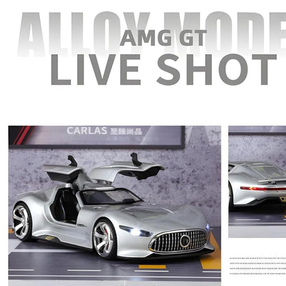 Mercedes Benz Gran Turismo SUV Car 1:32 Scale Model Car Exclusive Alloy Metal Pull Back Die-cast Diecast Metal Pullback Toy Openable Doors & Light Music Best Gifts Kids【Colors as Per Stock 】