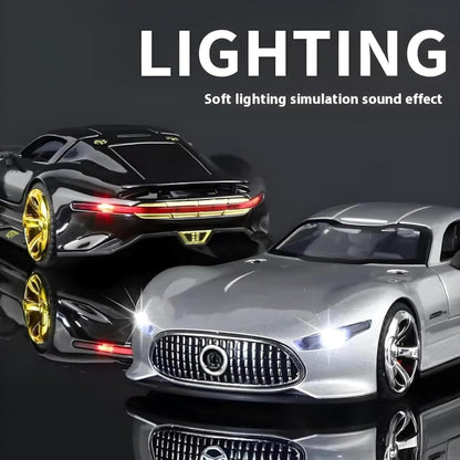 Mercedes Benz Gran Turismo SUV Car 1:32 Scale Model Car Exclusive Alloy Metal Pull Back Die-cast Diecast Metal Pullback Toy Openable Doors & Light Music Best Gifts Kids【Colors as Per Stock 】