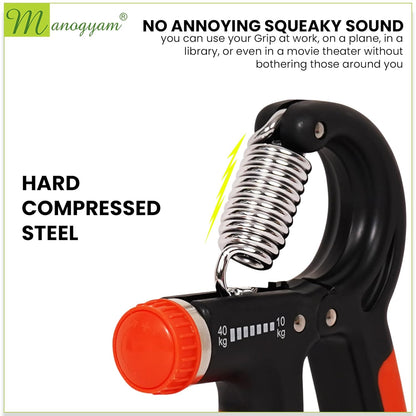 Druklife Adjustable Hand Grip Strengthener, Hand Gripper for Men & Women for Gym Workout Hand Exercise Equipment to Use in Home