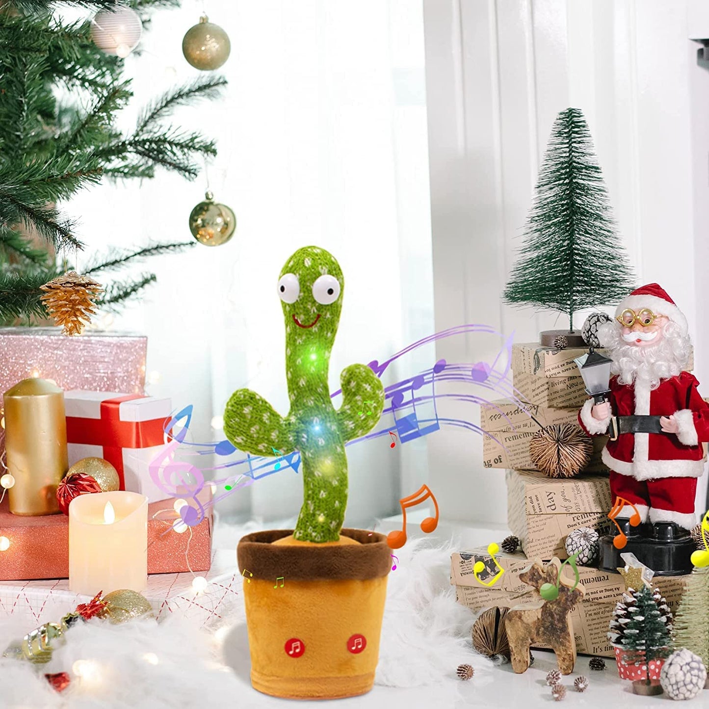 Dancing Cactus | Talking Singing Cactus | Kids Game | LED Lights | Gift for Boys & Girls