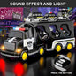 5 in 1 Police Trucks Boy Toys for 3-5 Year Old Toddlers - Toys for 3 4 5 6 7 Years Old Transport Vehicle Carrier Truck Sets Kids Boys & Girls