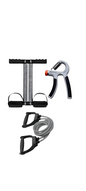 Pack of 3 - Tummy trimmer with toning tube and Counter hand gripper