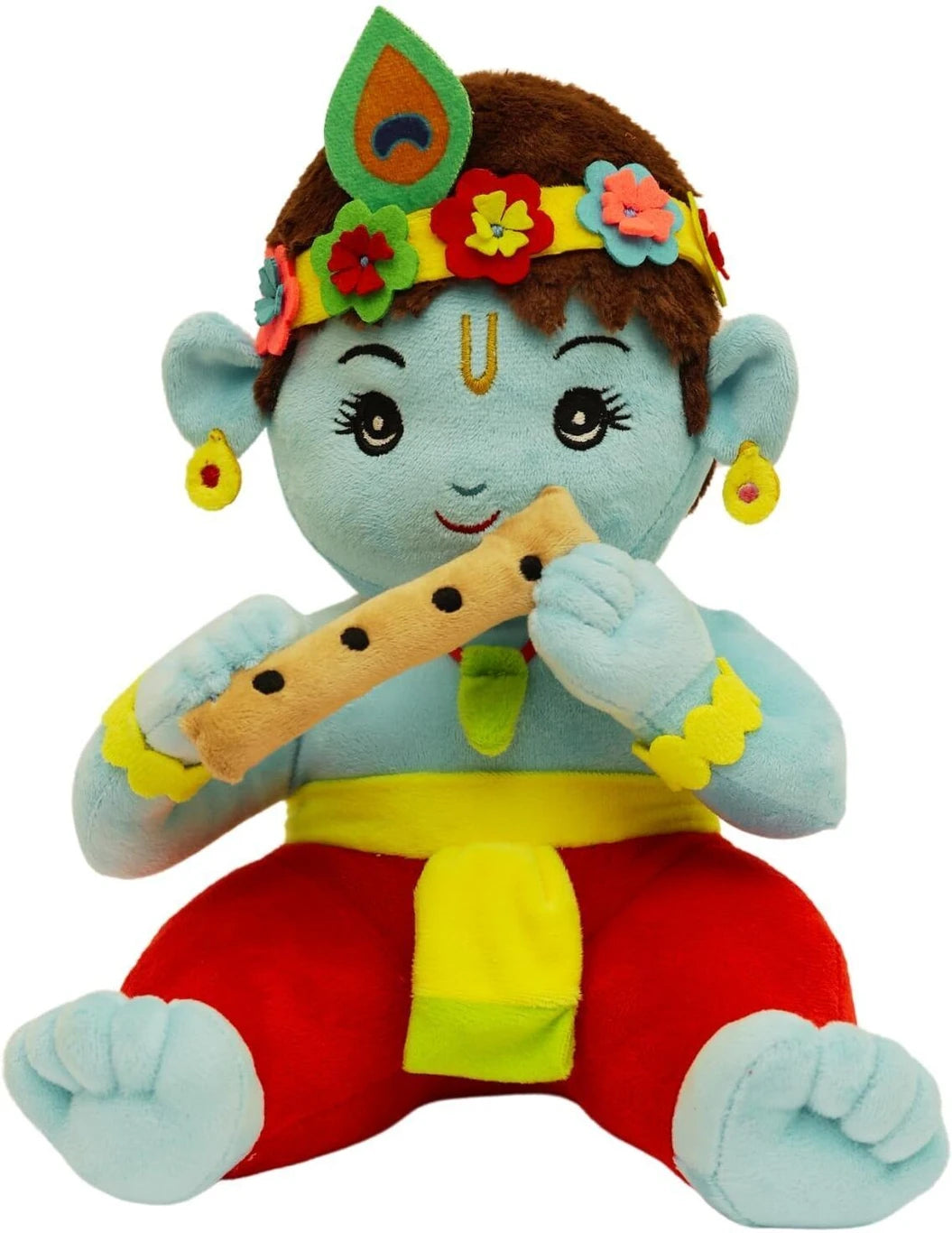 Plush Toys Collection, Decorative Soft Toys, Set of 1, Krishna Teddy Bear Design