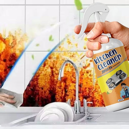 KITCHEN OIL & GREASE STAIN CLEANING REMOVER SPRAY Kitchen Degreaser Cleaner Non Corrosive Multipurpose Product - Removes Oil Grease Food Stains, Chimney Stove Grill, Kitchen Slab, Tiles, Floor, Kitchen Cleaner Spray Chimney Cleaner Bathroom Cleaner- 300ml