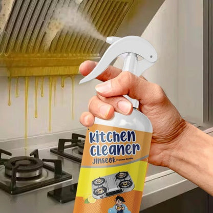 KITCHEN OIL & GREASE STAIN CLEANING REMOVER SPRAY Kitchen Degreaser Cleaner Non Corrosive Multipurpose Product - Removes Oil Grease Food Stains, Chimney Stove Grill, Kitchen Slab, Tiles, Floor, Kitchen Cleaner Spray Chimney Cleaner Bathroom Cleaner- 300ml
